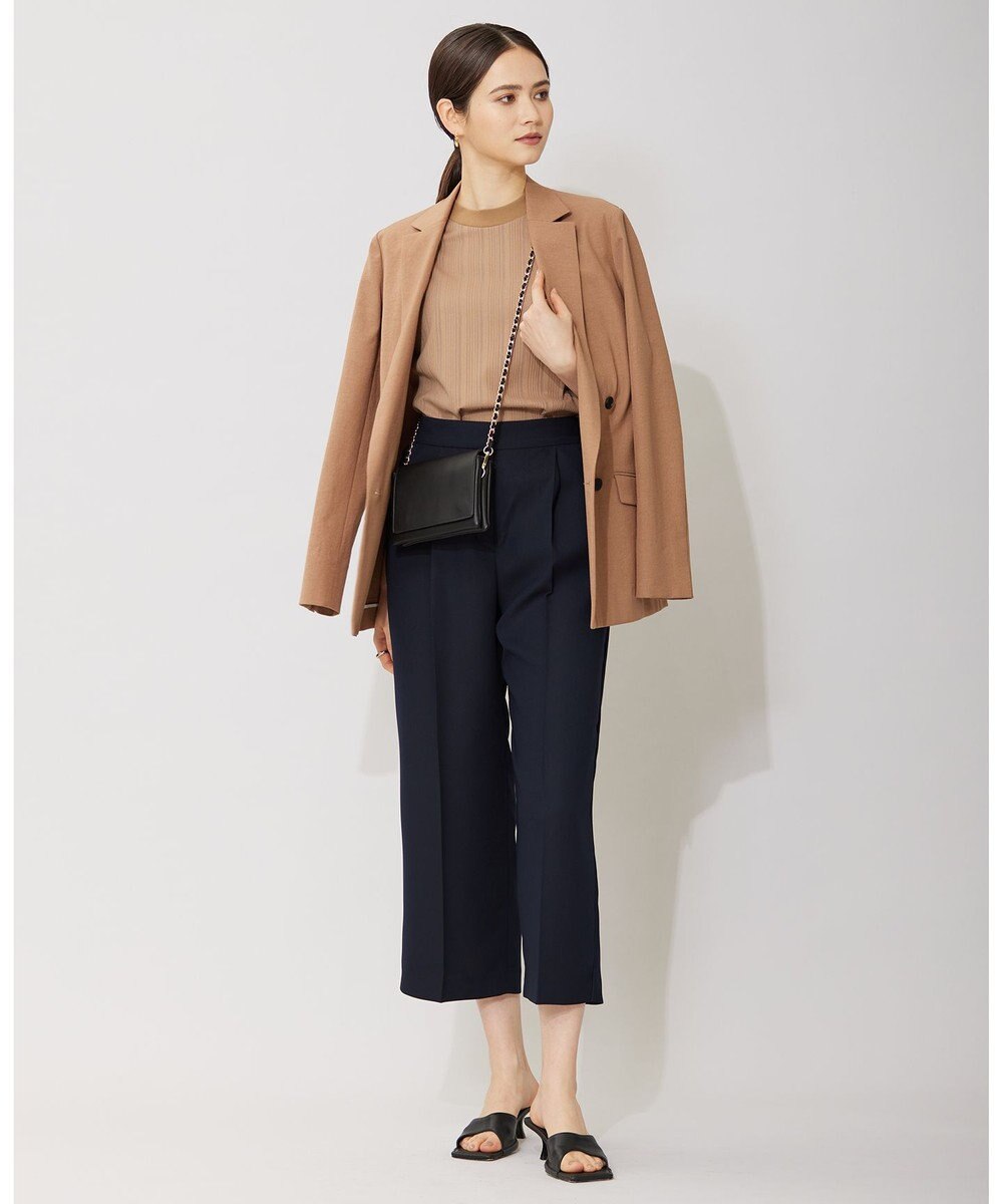 ICB 【洗える】 ランダムストライプリップル プルオーバー 