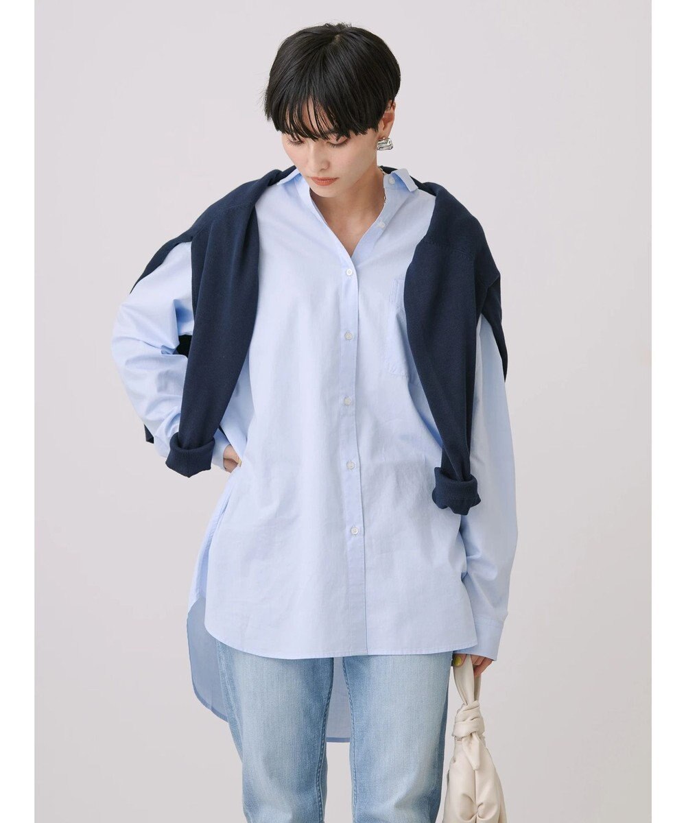 AMERICAN HOLIC ＵＶカット加工バックタックシャツチュニック 