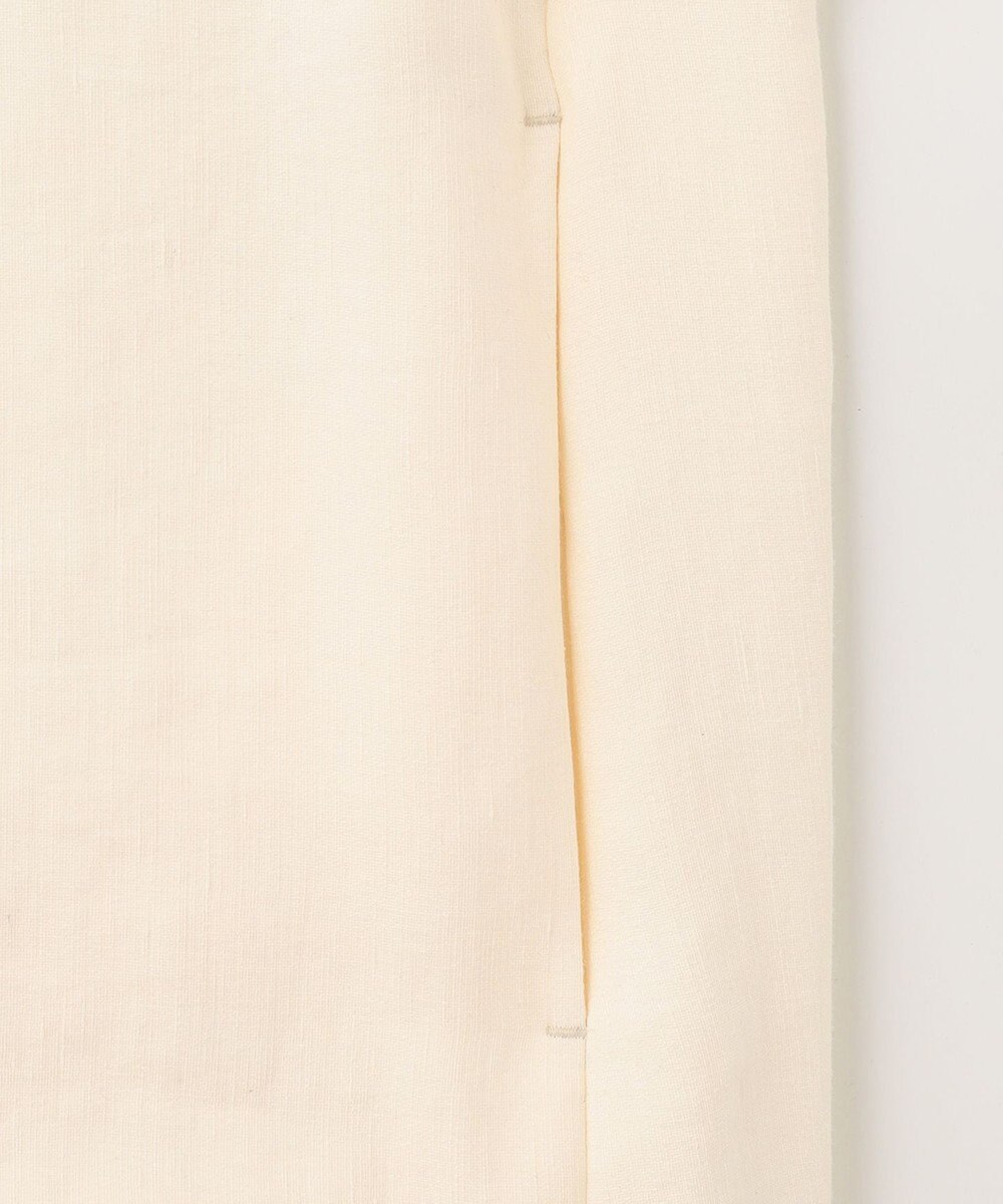 自由区 【XSサイズ～/洗える】ブライトリネンファイユ ジップアップブルゾン 