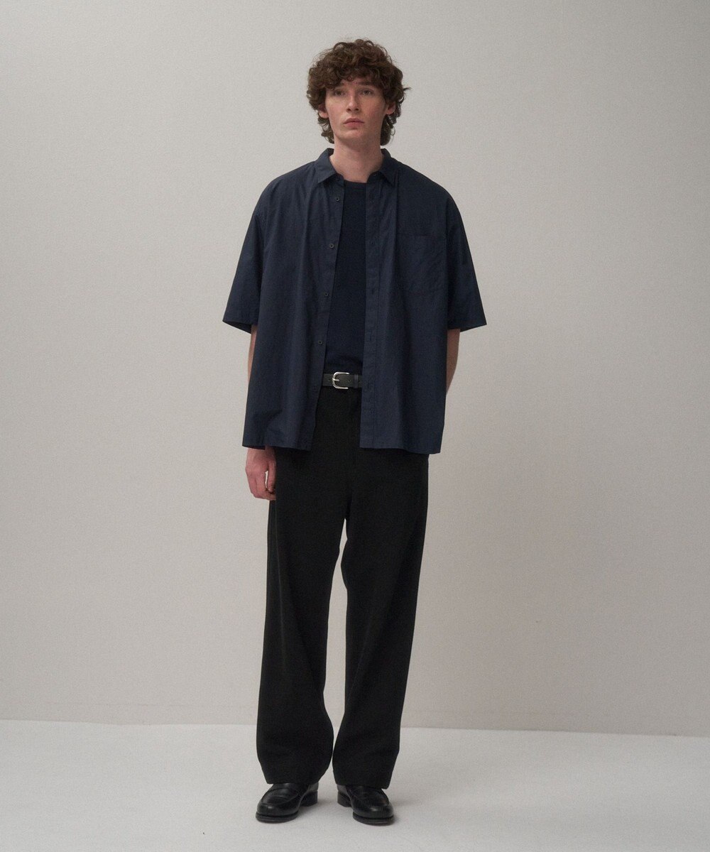 ATON SUVIN BROAD | ウォッシュハーフスリーブシャツ - UNISEX 