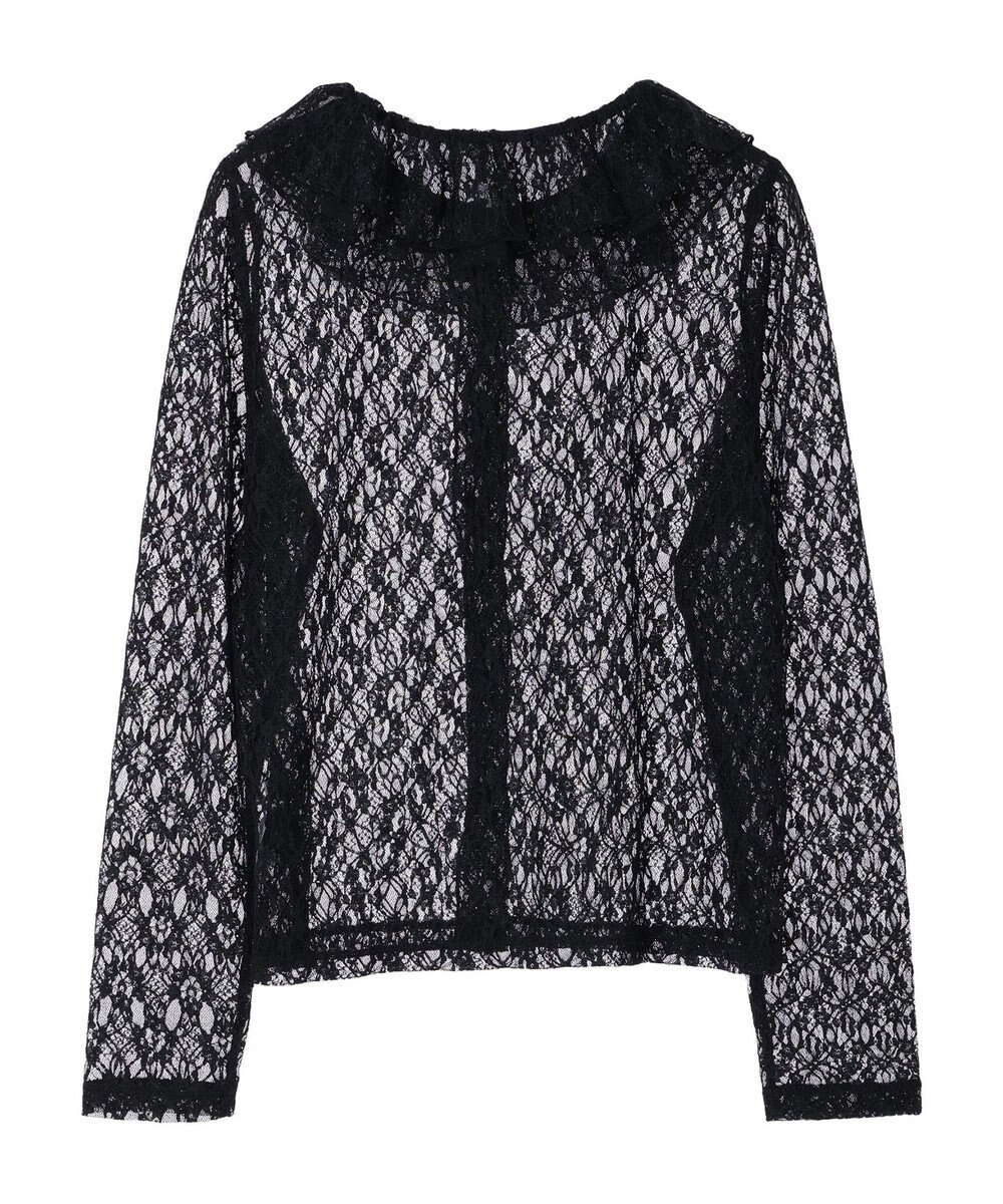 earth music&ecology ポコポコレースブラウス 