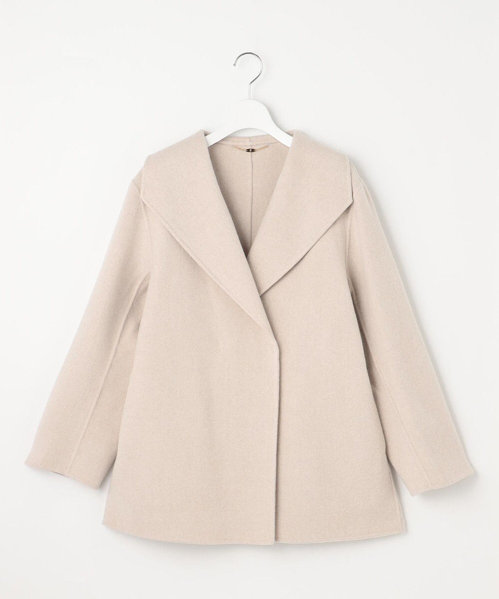 自由区 S ウールリバーショート コート 