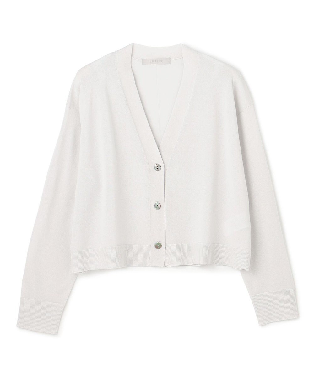 UNFILO L イージーカーディガン クロップド 