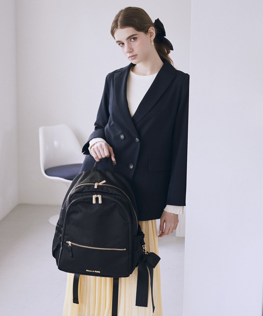 Maison de FLEUR 撥水加工ポケットリュック 