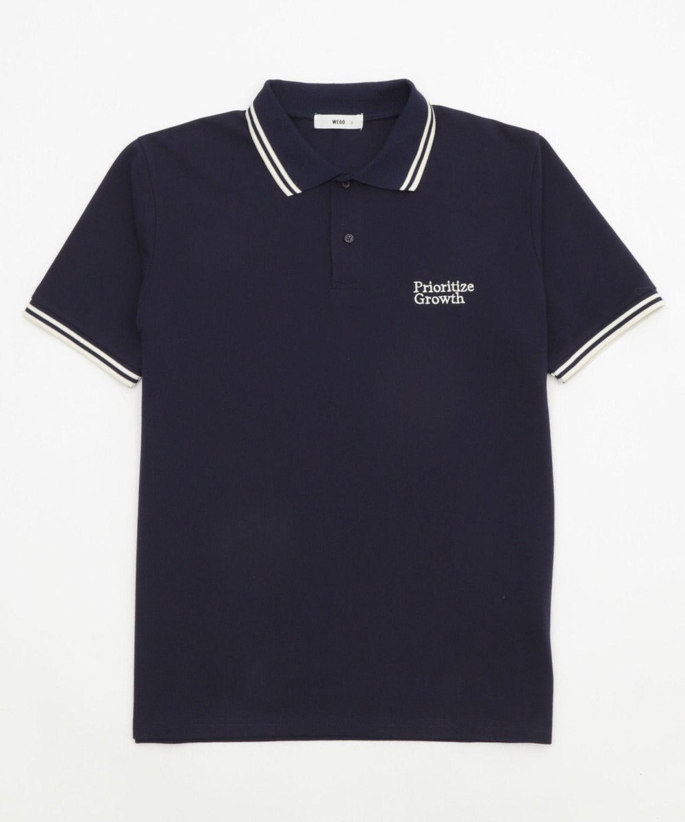 WEGO 【ユニセックス着用ITEM/MLサイズ展開】ワンポイント刺繍カノコポロ（SS） 