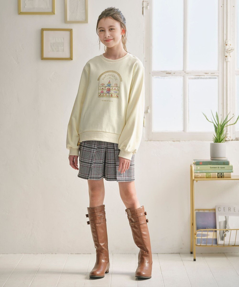 組曲 KIDS 【150-160㎝】レディチェック キュロット 