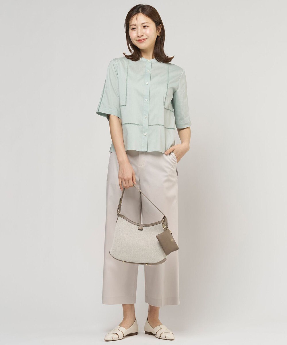 J.PRESS LADIES S 【WEB限定カラーあり・一枚で着映え】ラミー ポプリン ボクシーシャツ 