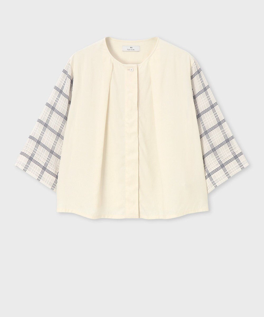 Paul Smith シアー チェック ブラウス 