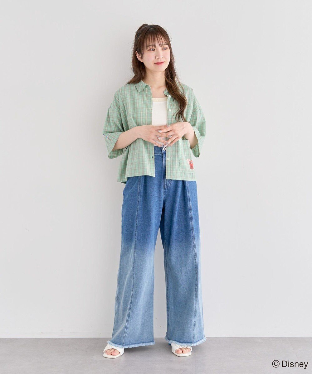 Green Parks シュガーラッシュ　／　チェックショート丈シャツ 