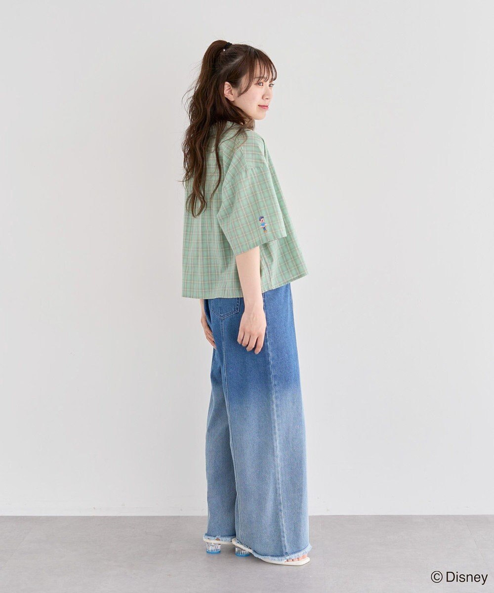 Green Parks シュガーラッシュ　／　チェックショート丈シャツ 