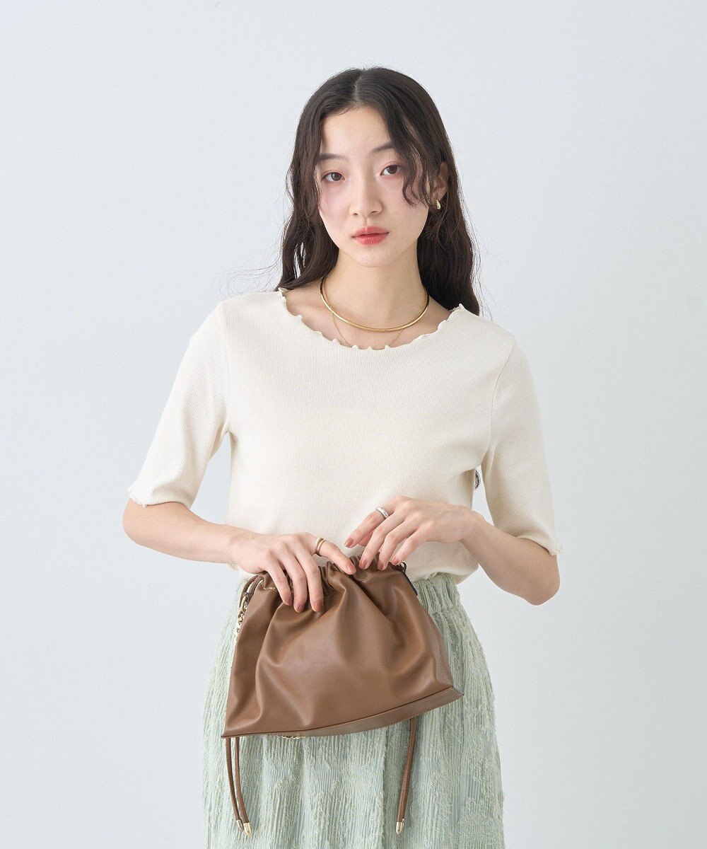 earth music&ecology リブメロープルオーバー 