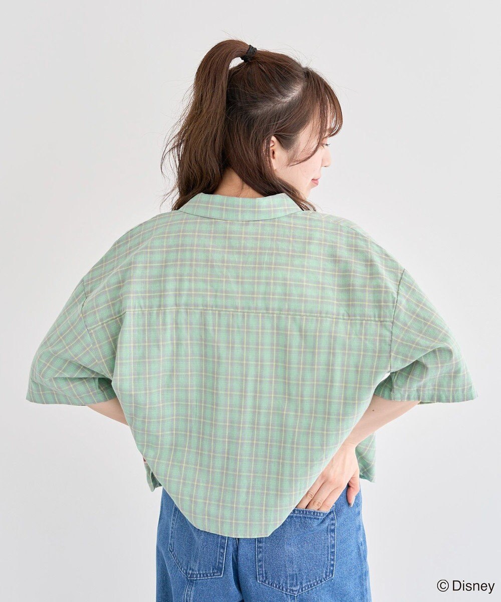 Green Parks シュガーラッシュ　／　チェックショート丈シャツ 