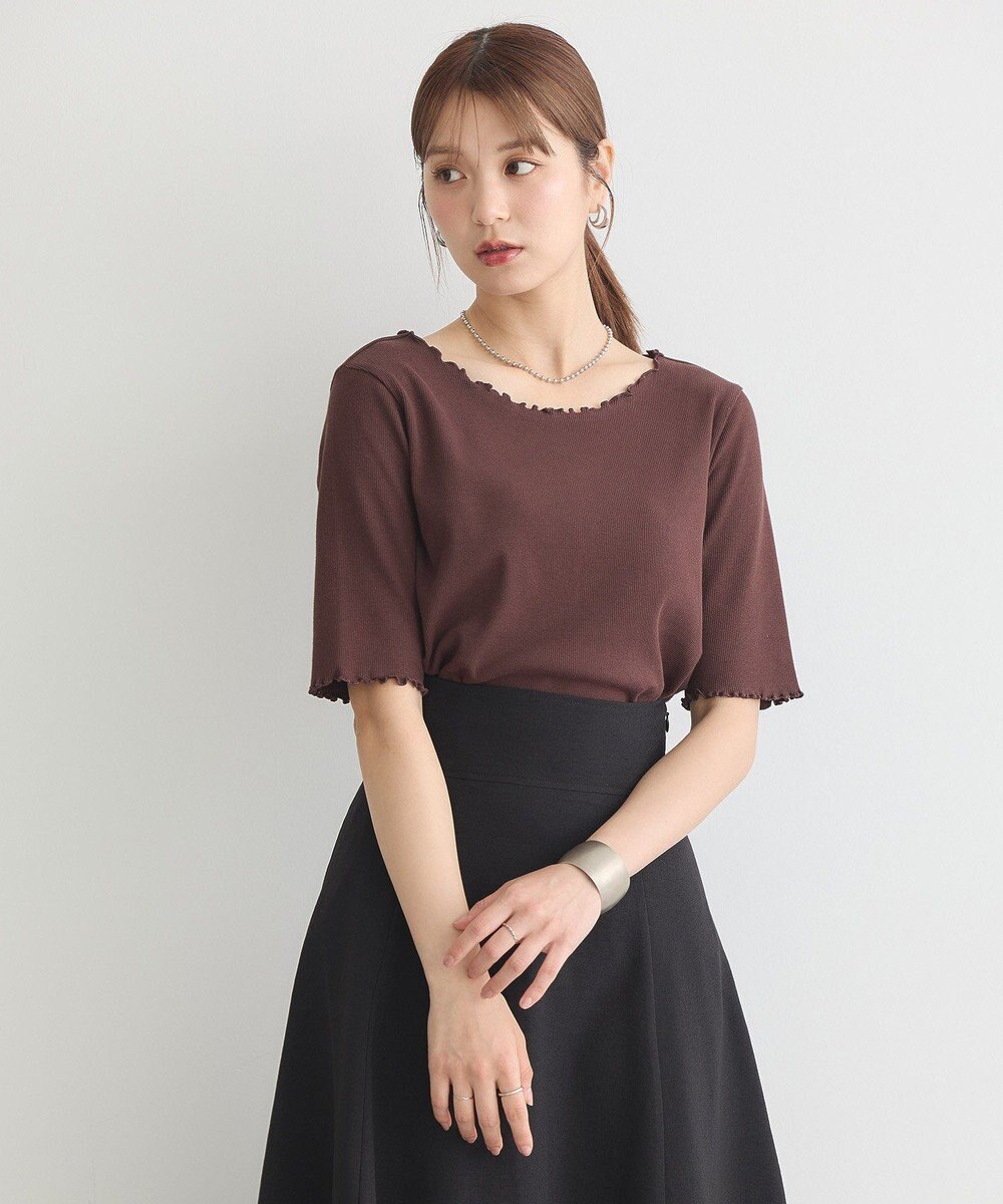 earth music&ecology リブメロープルオーバー 