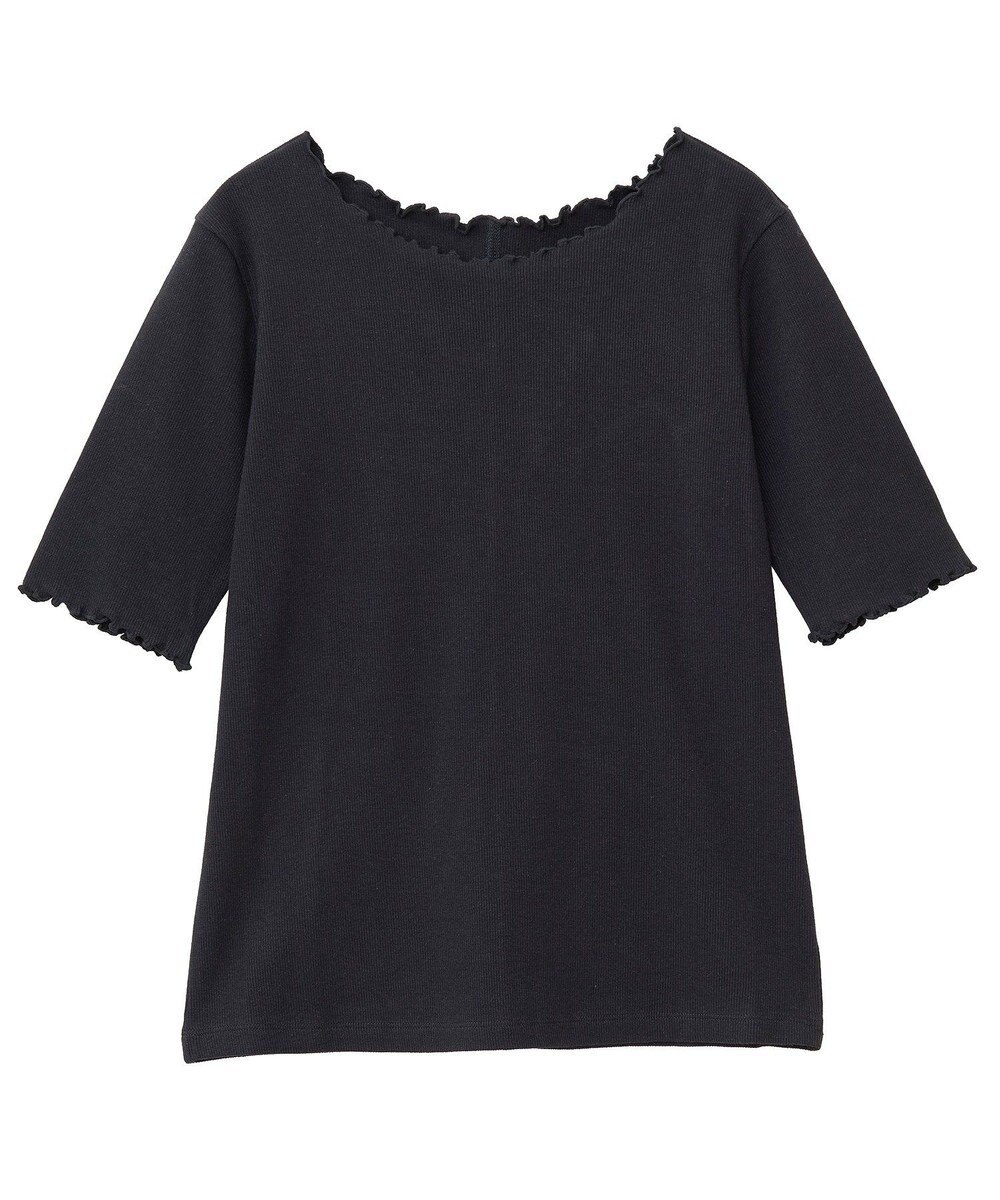 earth music&ecology リブメロープルオーバー 