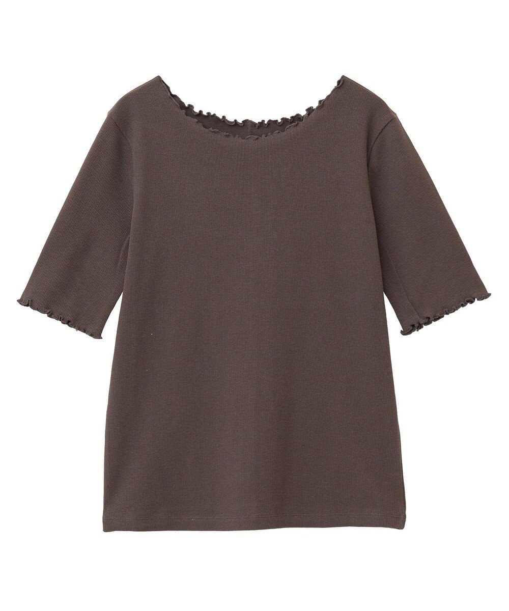 earth music&ecology リブメロープルオーバー 