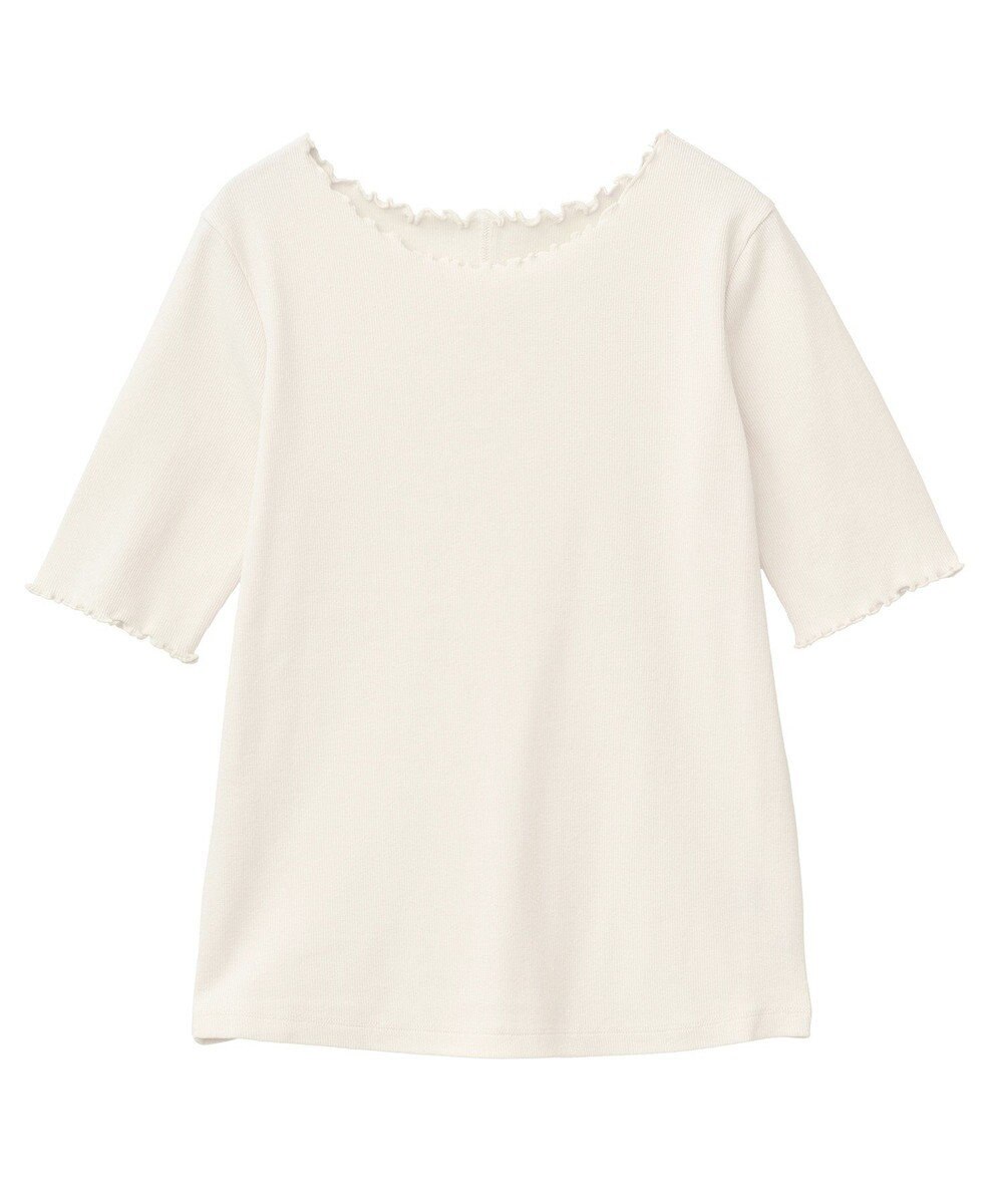 earth music&ecology リブメロープルオーバー 