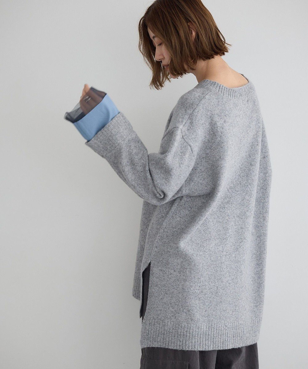 YECCA VECCA 袖レイヤードソフトニット 