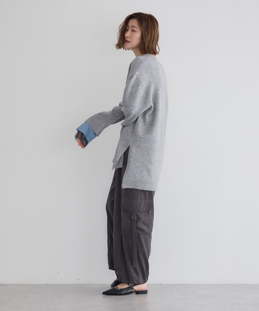 YECCA VECCA 袖レイヤードソフトニット 