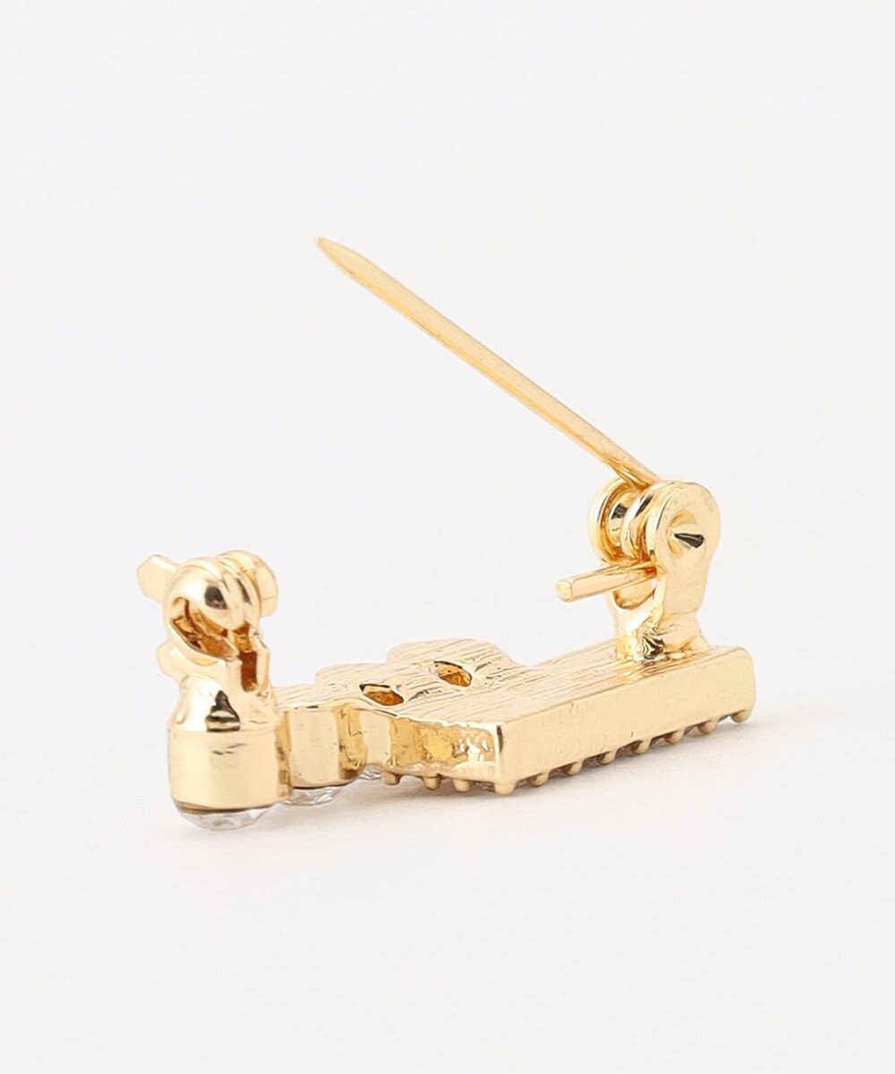 組曲 ラインアンドサークルストーンパール ブローチ 