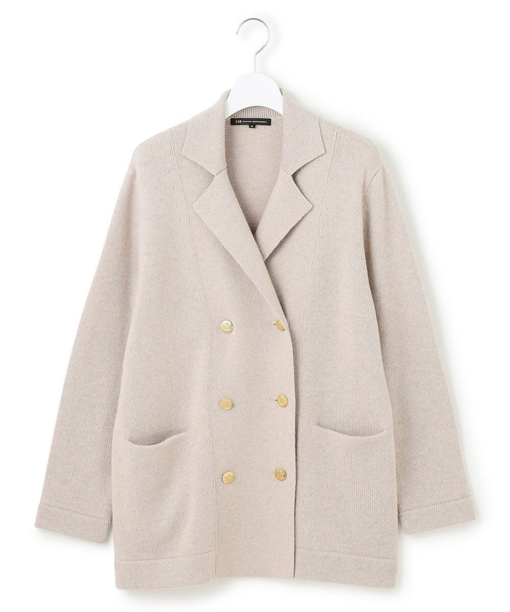 23区 【見上愛さん着用/Oggi掲載】カシミヤブレンド ニット ジャケット 