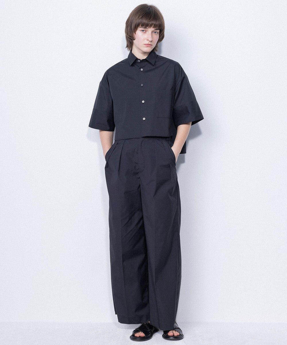 NAVE 【ReNave・セットアップ可/洗える/接触冷感/UVケア】コットンポリブロード パンツ 