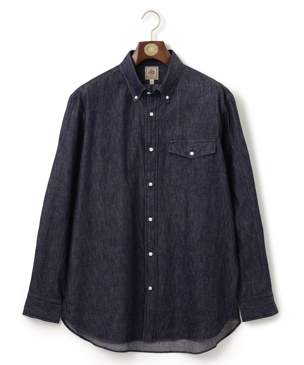 J.PRESS MEN 【KING SIZE】デニムルックツイル ボタンダウンシャツ 