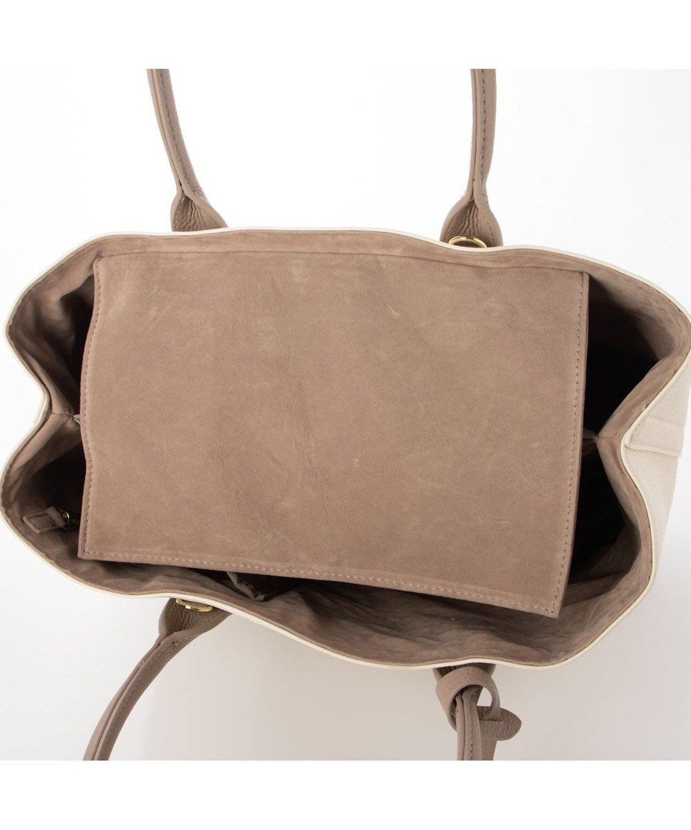 UNBILLION cachecache ショルダー付きパーテーション合成皮革トートL 