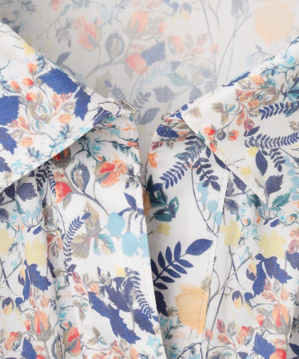 J.PRESS LADIES S 【洗える】Liberty シャツカラー スキッパー ブラウス 