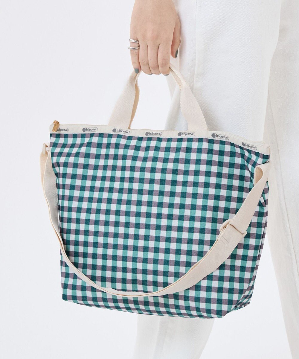 LeSportsac DELUXE EASY CARRY TOTE/フォレストギンガム 