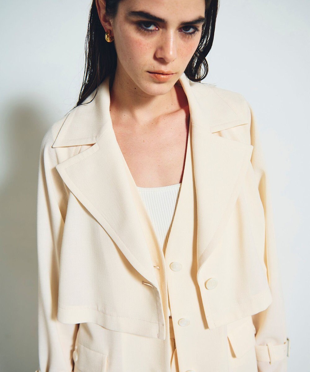 GRACE CONTINENTAL ストレッチスラブ3WAYコート 