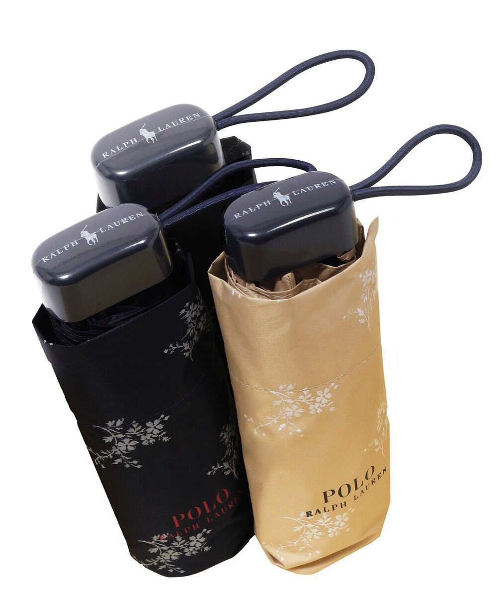 MOONBAT 【WEB限定/UV遮蔽率100％/晴雨兼用】POLO RALPH LAUREN （ポロ ラルフローレン）晴雨兼用日傘 折りたたみ傘 コンパクト 花柄 