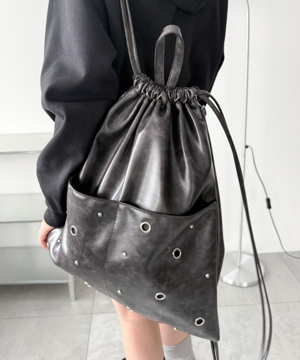 WEGO ハトメデザインナップサック 