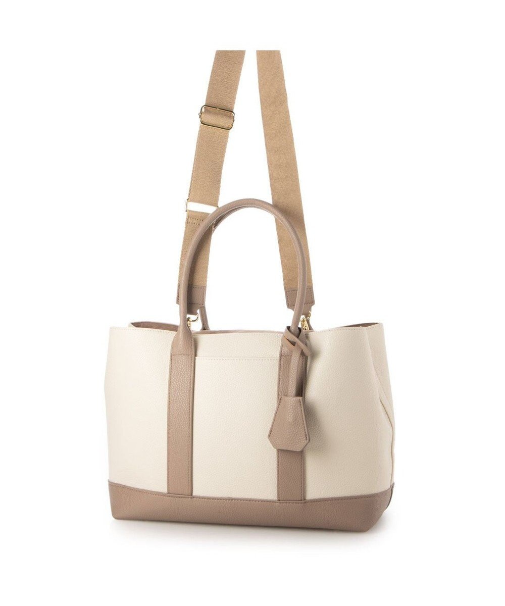 UNBILLION cachecache ショルダー付きパーテーション合成皮革トートL 