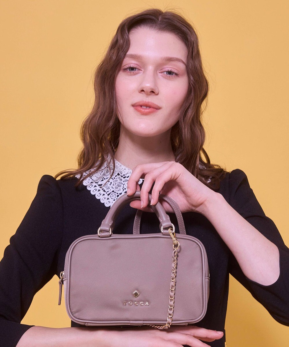 TOCCA 【八木アリサさん着用】WITH CLARISSE 2WAY NYLONBAG ミニボストンバッグ 