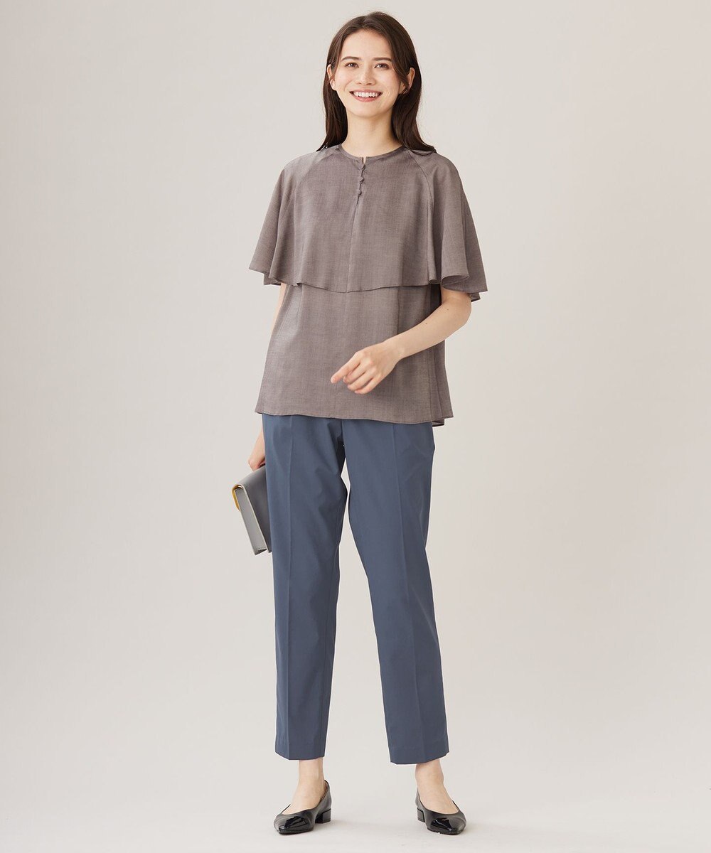 自由区 【カタログ掲載・セットアップ対応・接触冷感・UVケア・洗える】ファンクショナルクロステーパード パンツ 