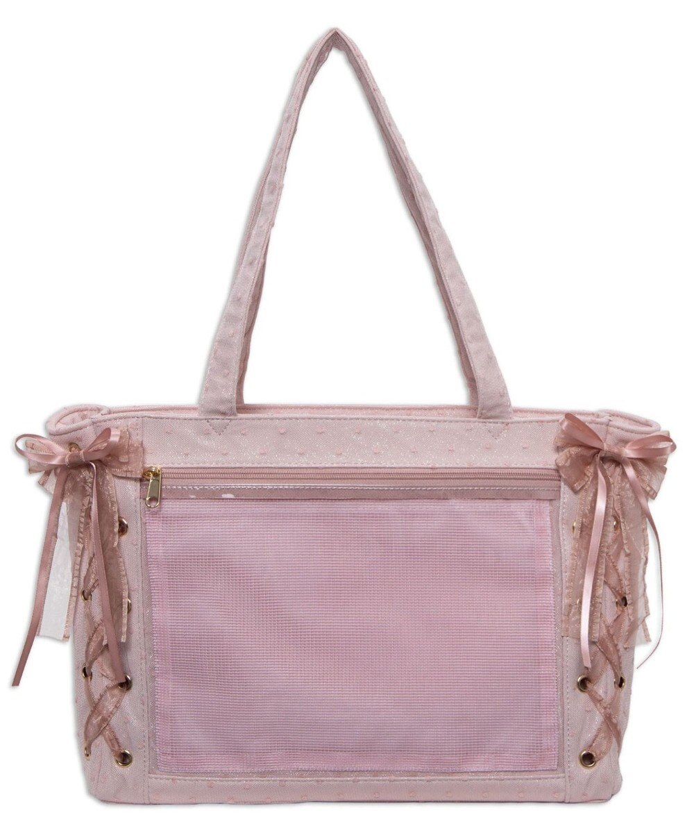 WEGO 【痛バ＆推し活グッズ】ドレッシーレースアップ痛バッグS 