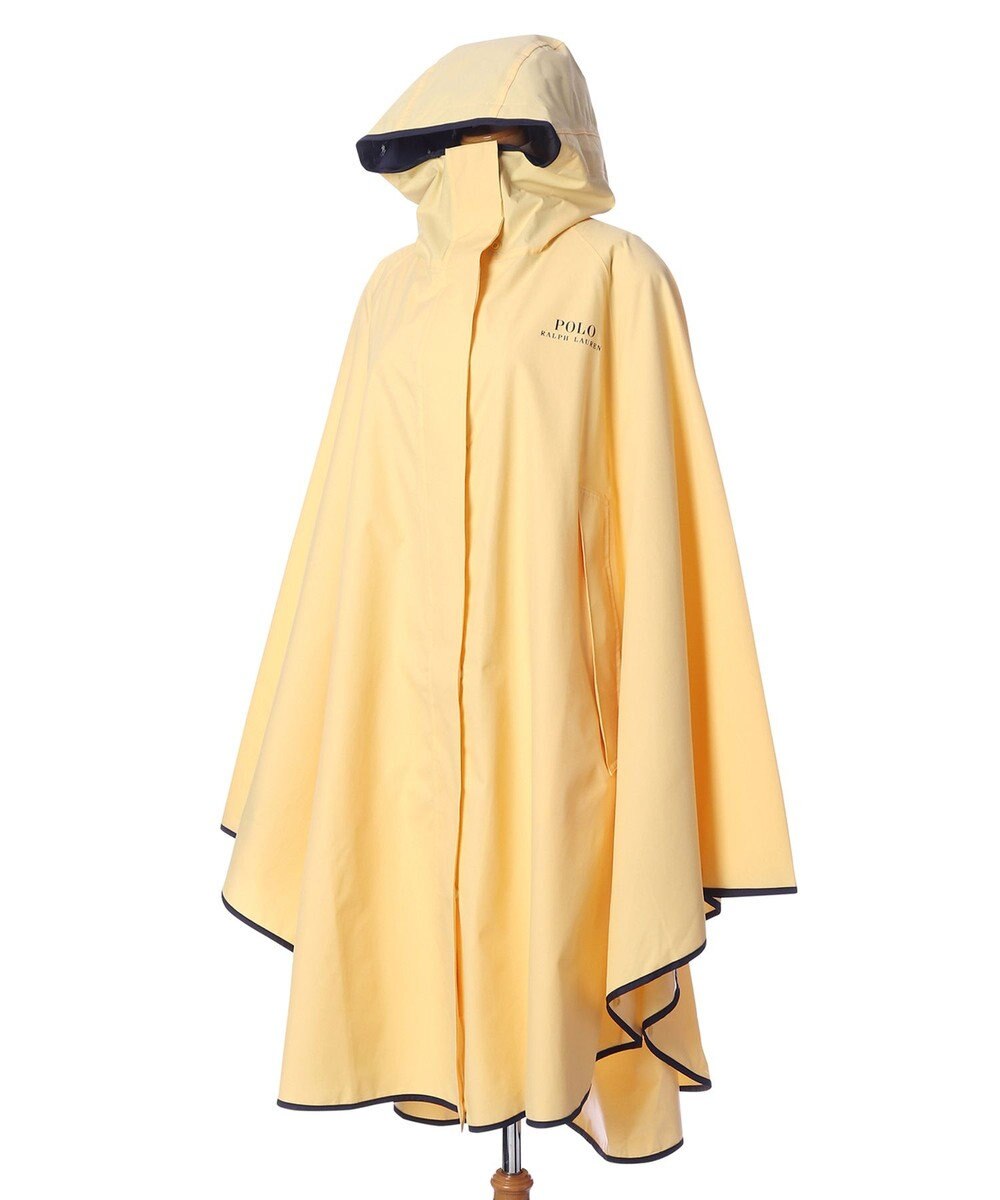 MOONBAT POLO RALPH LAURENRL パイピングレインポンチョ 無地 75デニール 収納袋付き 