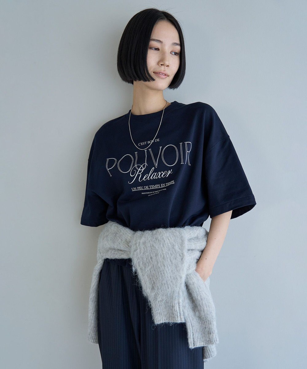 UNFILO L 【吸水速乾/UVケア】ハーフスリーブ ロゴSWEAT 