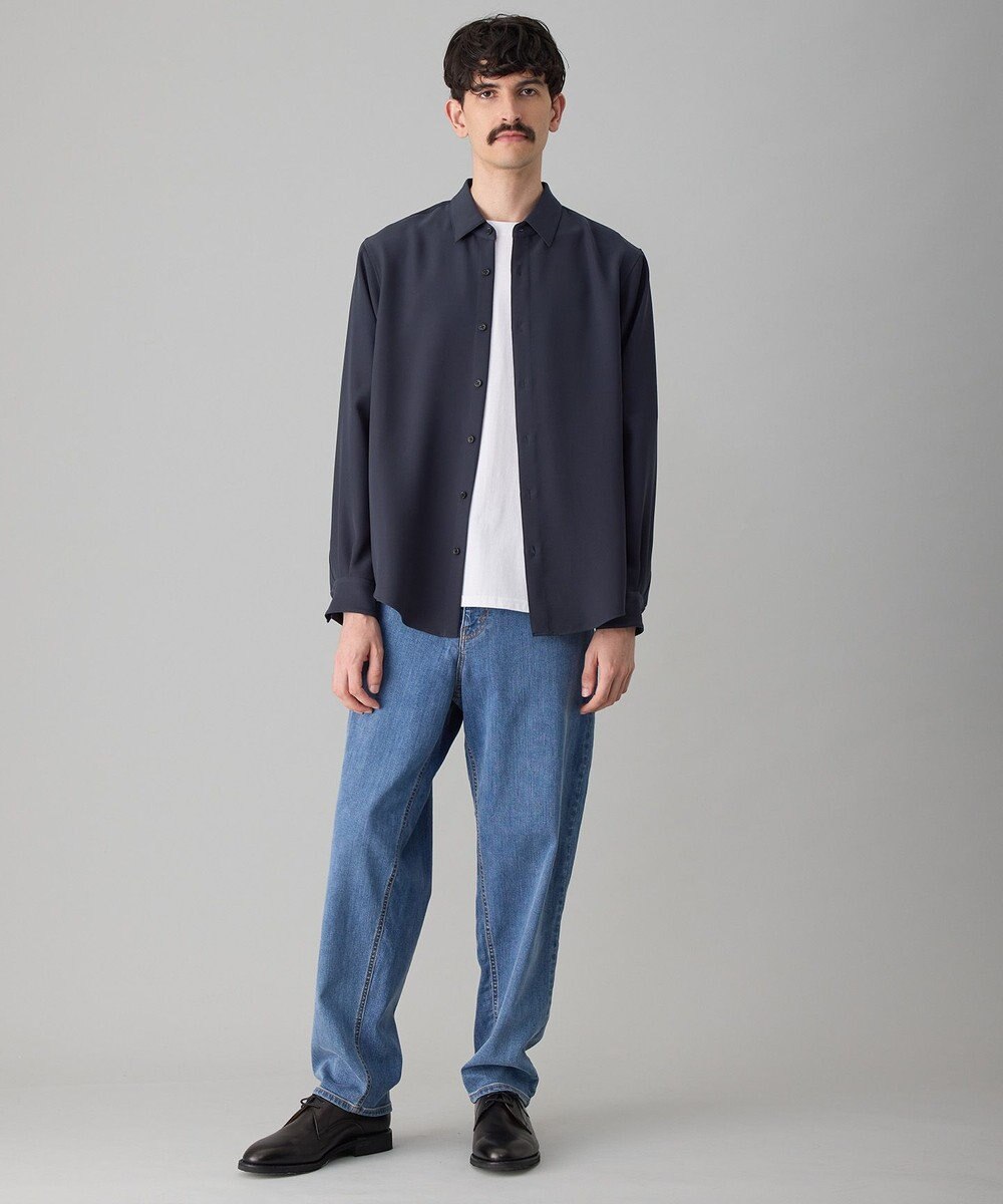 UNFILO MENS 【接触冷感/セットアップ対応】ダブルクロス シャツ 
