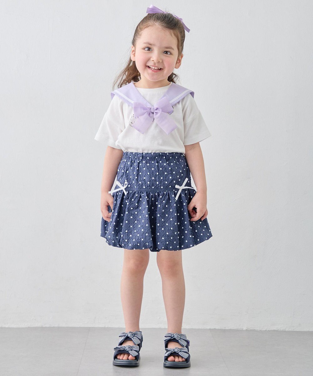 ANY KIDS 【洗濯機可能】バルーン ドットスカート 
