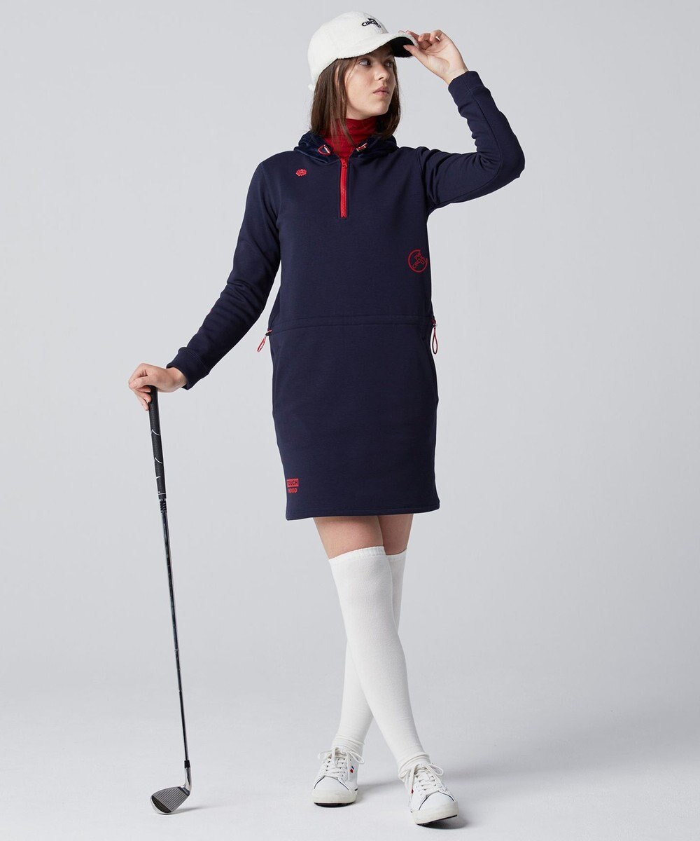 PW CIRCULUS 【WOMEN】【土踏まずをサポート】ロゴ ニーハイ ソックス 