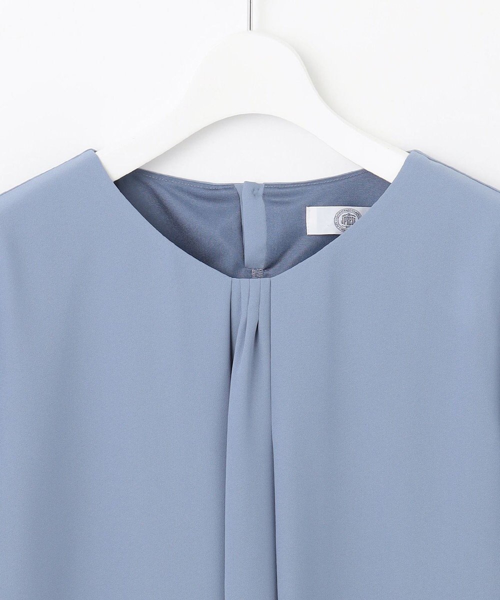 J.PRESS LADIES ストレッチジョーゼット Vネック カットソー 