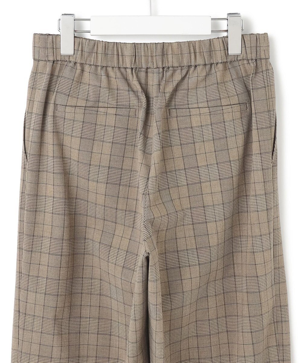 23区 L 【洗える】ドライ2WAYストレッチ チェック ワイド パンツ 