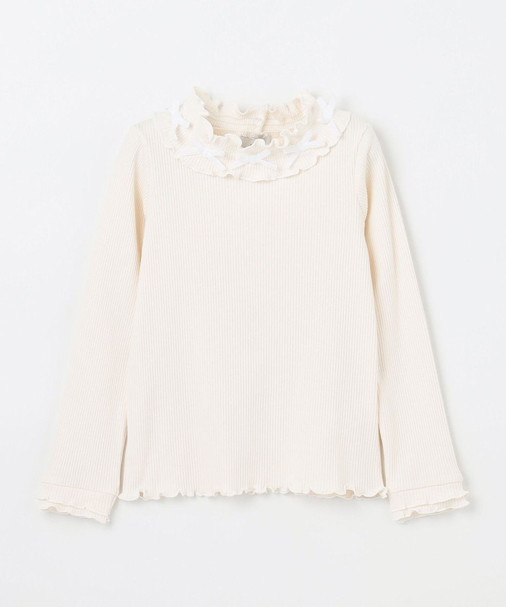 ANY KIDS 襟リボンカットソー 