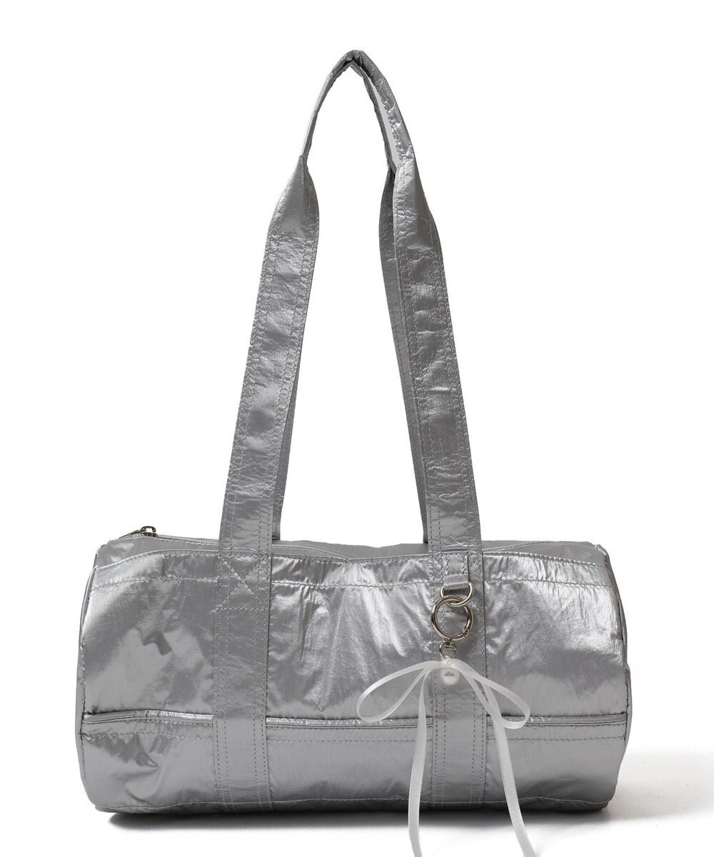 WEGO サテンリボンチャーム付きボストンバッグ 