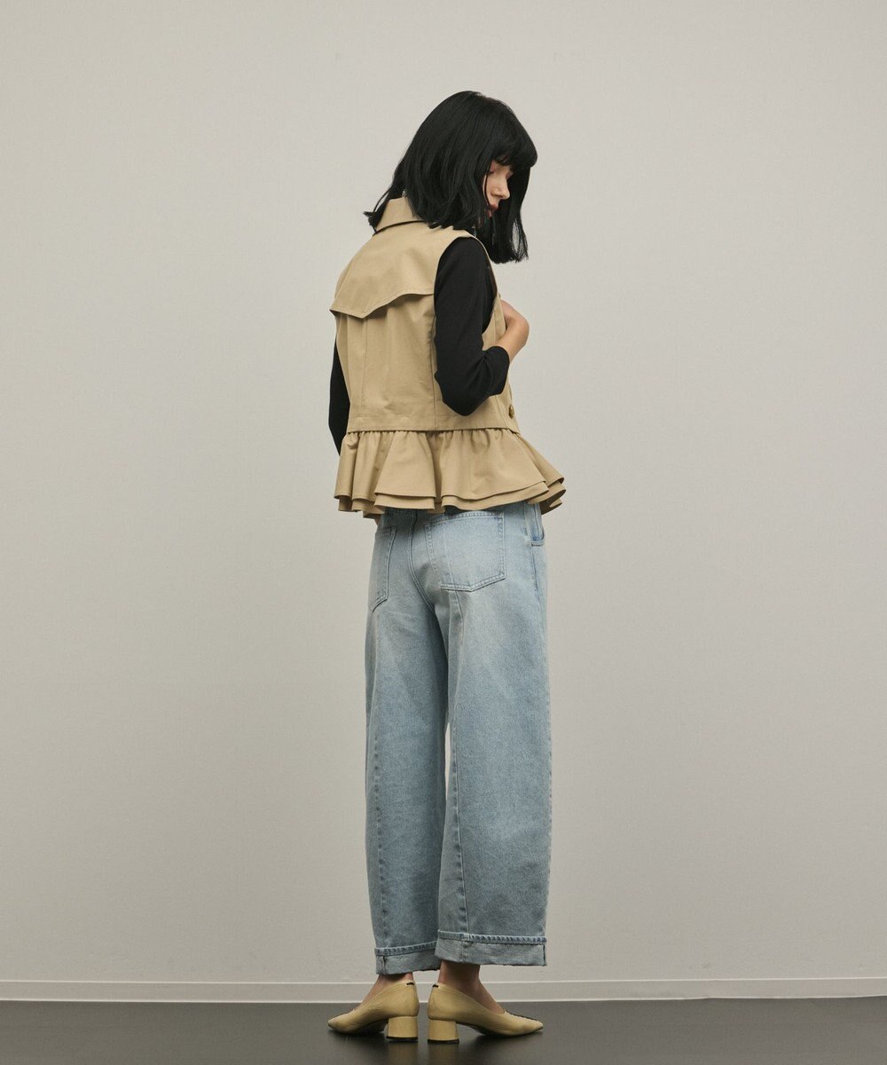 GRACE CONTINENTAL ペプラムトレンチベスト 