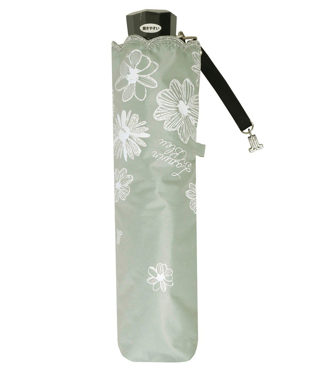 MOONBAT 【一級遮光/晴雨兼用日傘】ランバン オン ブルー (LANVIN en Blue)  折りたたみ日傘 フラワーグリッター 