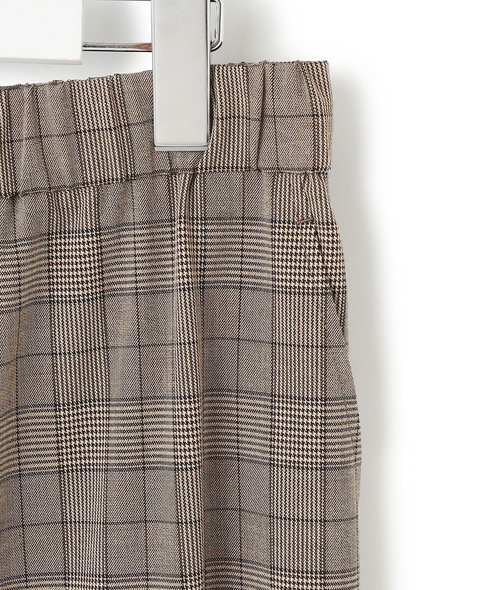 23区 L 【洗える】ドライ2WAYストレッチ チェック ワイド パンツ 