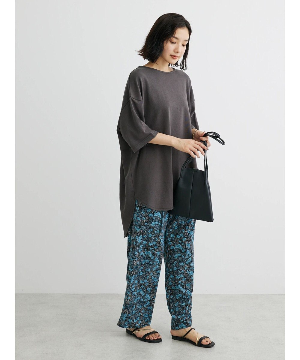 Green Parks ミニ裏毛バックカシュクール半袖チュニック 