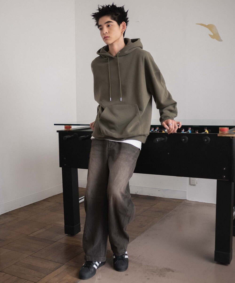 WEGO 【ユニセックス着用ITEM/MLXLサイズ展開/新色追加/裏起毛】スウェットプルパーカー 